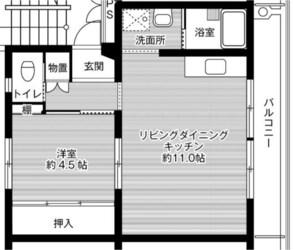 ビレッジハウス伊万里4号棟の物件間取画像